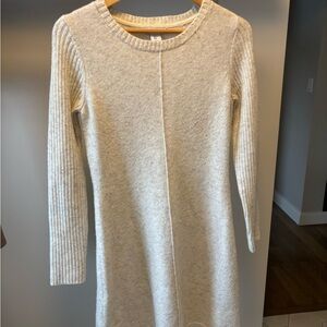 Winter white Warm Chic Knit Dress